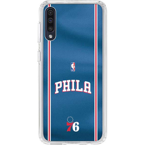 NBA Philadelphia 76ers Jersey Galaxy A50 Clear Case